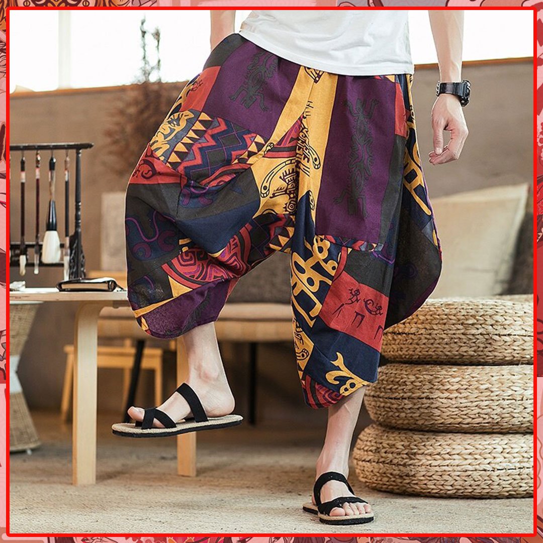 japan style wide pants
